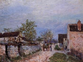 阿爾弗萊德 西斯萊 Street in Veneux 阿爾弗萊德 西斯萊 Street in Veneux